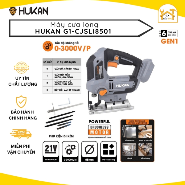 Thân máy cưa lọng pin (Gen 1) G1-CJSL8501 – Cắt Mượt, Góc Đẹp, Chỉnh Nhanh Trong Tích Tắc!