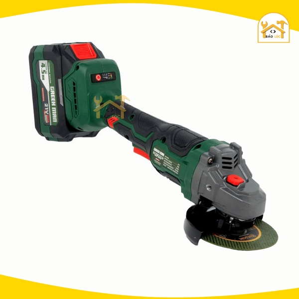 Máy Mài Pin GREEKMAN GR107BL, Động Cơ Đồng, Không Chổi Than, 3 Cấp Tốc, Chống Khởi Động Lại, Tặng 2 đá cắt.