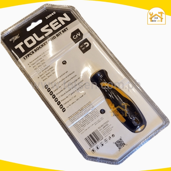 Bộ tua vít đa năng đổi đầu 17 chi tiết  hãng Tolsen 20045 - Hàng chính hãng.