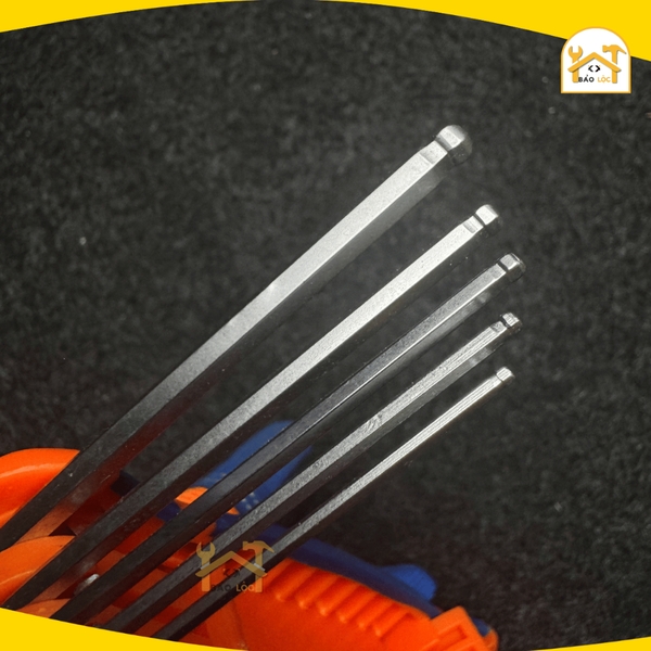 Bộ 8 chìa lục giác đầu bi dạng xếp 1.5-8mm Wadfow WHK2281, chất liệu Thép Cr-V - Hàng chính hãng.