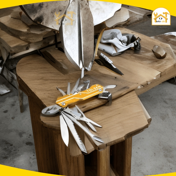 Bộ dao xếp đa năng 15in1 TOLSEN 30048 Bộ dao nhiều lưỡi mọc khóa - Hàng chính hãng.