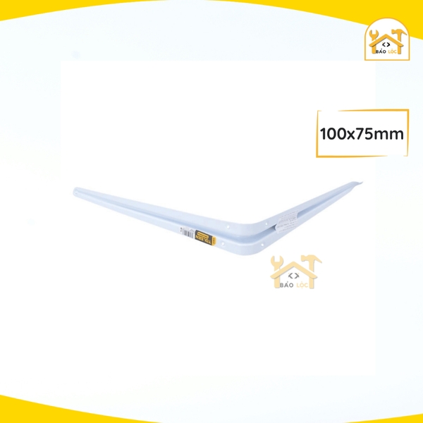Giá đỡ kệ chữ L , Ê ke trắng Tolsen nhiều kích cỡ  (51011-51017) - Hàng chính hãng.