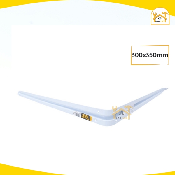 Giá đỡ kệ chữ L , Ê ke trắng Tolsen nhiều kích cỡ  (51011-51017) - Hàng chính hãng.
