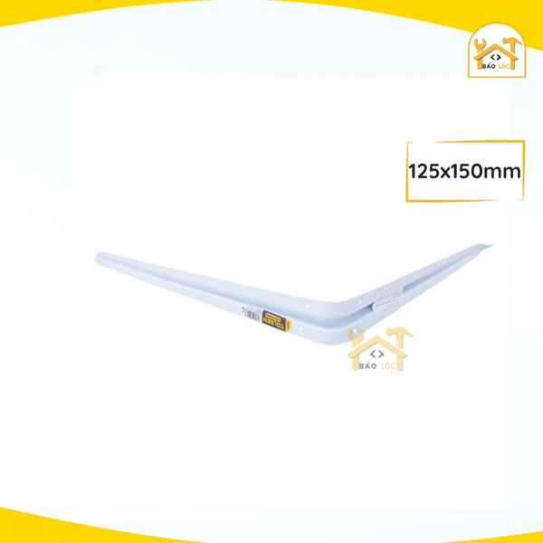 Giá đỡ kệ chữ L , Ê ke trắng Tolsen nhiều kích cỡ  (51011-51017) - Hàng chính hãng.