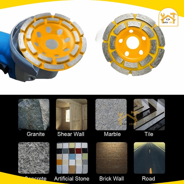 Đĩa kim cương mài đá hoa cương, bê tông cao cấp Tolsen 100mm,115mm,125mm - Tolsen 76683,76684,76685 - Hàng chính hãng.