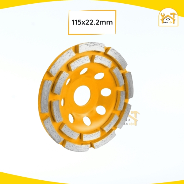 Đĩa kim cương mài đá hoa cương, bê tông cao cấp Tolsen 100mm,115mm,125mm - Tolsen 76683,76684,76685 - Hàng chính hãng.