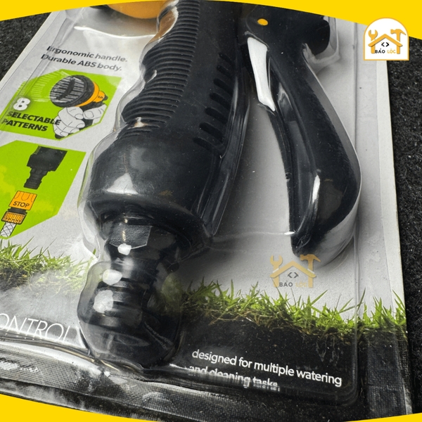 Vòi phun nước 8 tia TOLSEN 57100, nhựa ABS cao cấp, xịt rửa xe, tưới cây, làm vườn – Tiêu chuẩn EU - Hàng chính hãng.