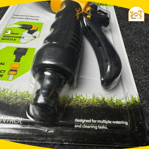 Vòi phun nước 1 tia TOLSEN 3 chế độ phun, nhựa ABS cao cấp, vòi xịt rửa xe, tưới cây, làm vườn 57101 - Hàng chính hãng.