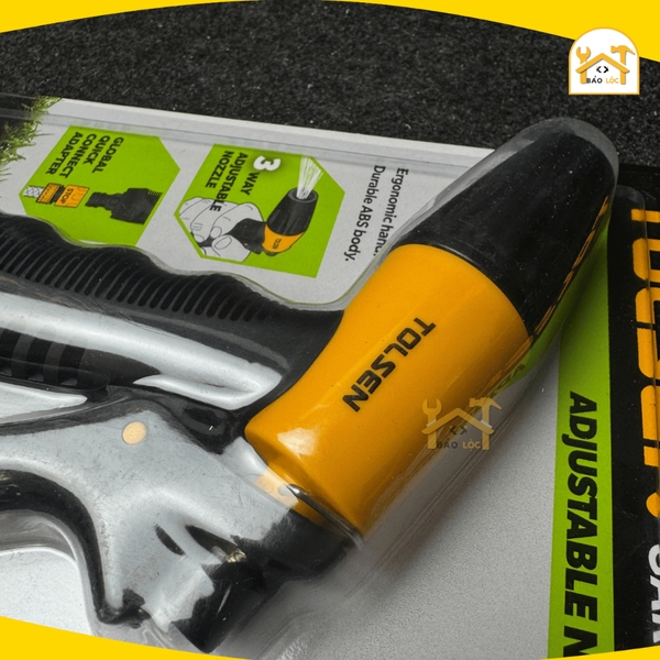 Vòi phun nước 1 tia TOLSEN 3 chế độ phun, nhựa ABS cao cấp, vòi xịt rửa xe, tưới cây, làm vườn 57101 - Hàng chính hãng.