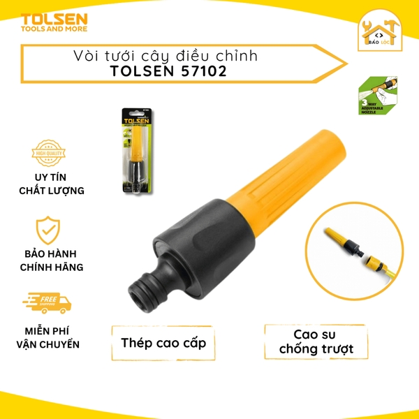 Vòi điều chỉnh nhựa ABS, bộ chuyển đổi kết nối nhanh Tolsen 571102 - Hàng chính hãng.