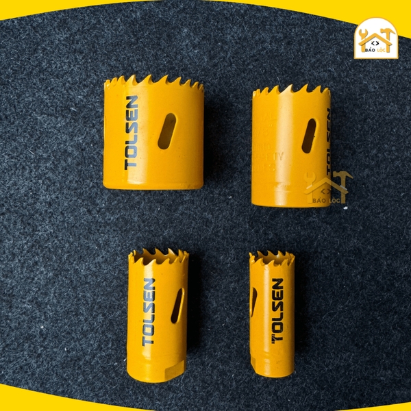 Mũi khoét lỗ sắt TOLSEN kích cỡ 21,27,35,43mm - 75721,75727,75735,75743 - Hàng chính hãng.