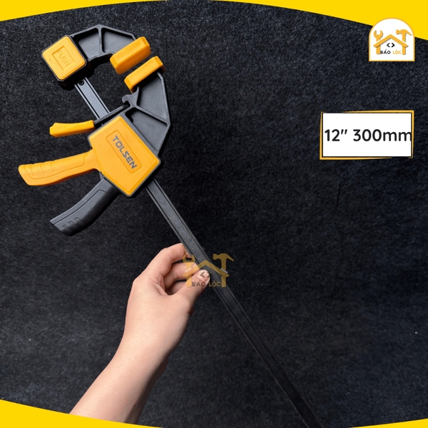 Cảo kẹp nhựa nhanh 6,12,18 inch - 150,300,450mm TOLSEN 10360,10361,10362 - Hàng chính hãng.