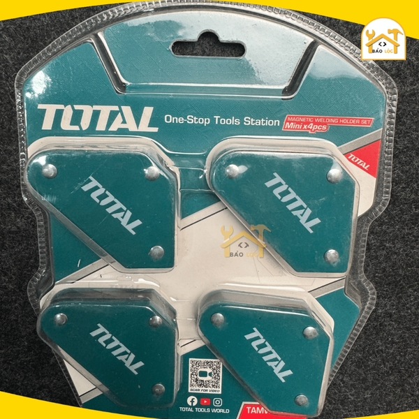 Bộ ke góc hàn nam châm 3 góc Total TAMWH4001 4 nam châm mini 45 độ, 90 độ, 135 độ