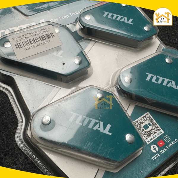 Bộ ke góc hàn nam châm 3 góc Total TAMWH4001 4 nam châm mini 45 độ, 90 độ, 135 độ