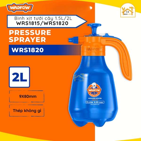 Bình xịt tưới cây 1.5L 2L WADFOW WRS1815 -WRS1820 phun sương tưới cây cảnh, bơm nhẹ tay (chính hãng)