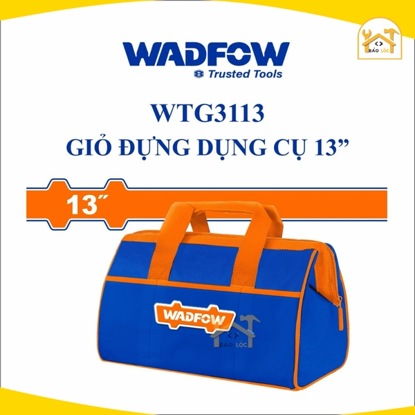 Giỏ đựng công cụ ,dụng cụ ,túi đựng đồ nghề 13inch,16 inch WADFOW WTG3113/WTG3116 - Hàng chính hãng