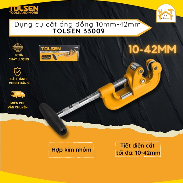 Dụng Cụ Cắt Ống Đồng Tolsen 10-42mm Pipe Cutter 33009 - Hàng chính hãng.