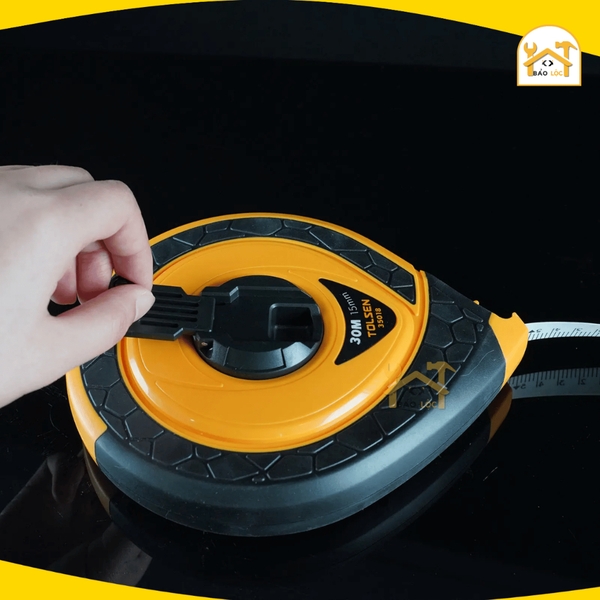 Thước Cuộn, Thước dây 20m 30m 50m nhựa sợi thủy tinh cao cấp Tolsen 35017/ 35018/ 35019 - Hàng chính hãng.