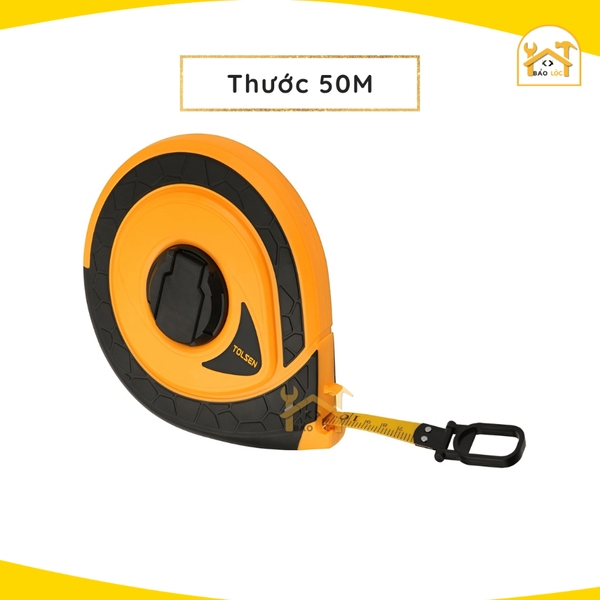 Thước Cuộn, Thước dây 20m 30m 50m nhựa sợi thủy tinh cao cấp Tolsen 35017/ 35018/ 35019 - Hàng chính hãng.