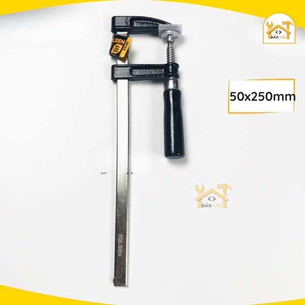 Cảo chữ F cán gỗ 50x150mm, 50x250mm Tolsen 10123,10125 - Hàng chính hãng.