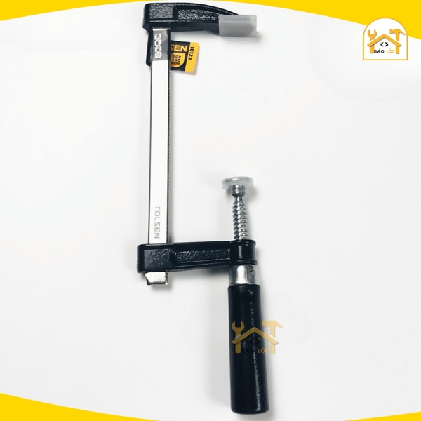 Cảo chữ F cán gỗ 50x150mm, 50x250mm Tolsen 10123,10125 - Hàng chính hãng.