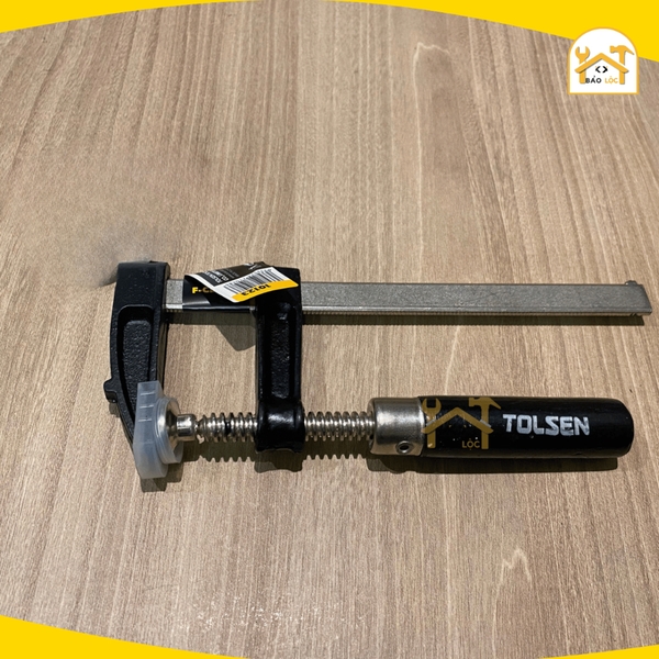 Cảo chữ F cán gỗ 50x150mm, 50x250mm Tolsen 10123,10125 - Hàng chính hãng.