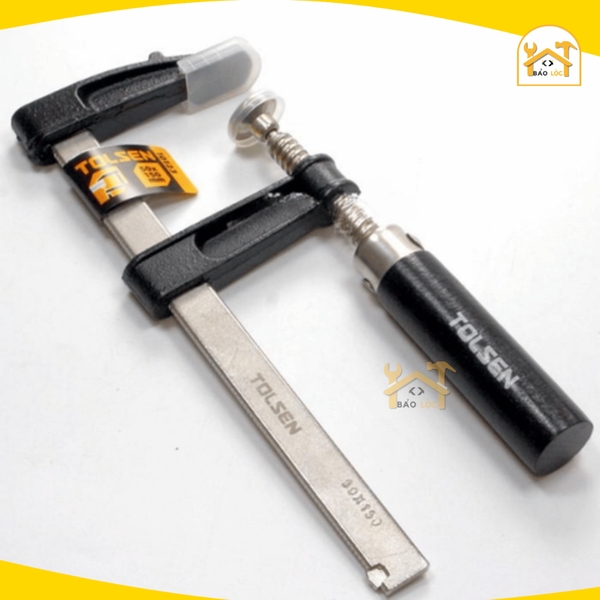Cảo chữ F cán gỗ 50x150mm, 50x250mm Tolsen 10123,10125 - Hàng chính hãng.