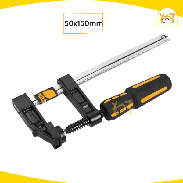 Cảo chữ F cán nhựa công nghiệp 50x150mm, 50x250mm Tolsen 10161,10163 - Hàng chính hãng.