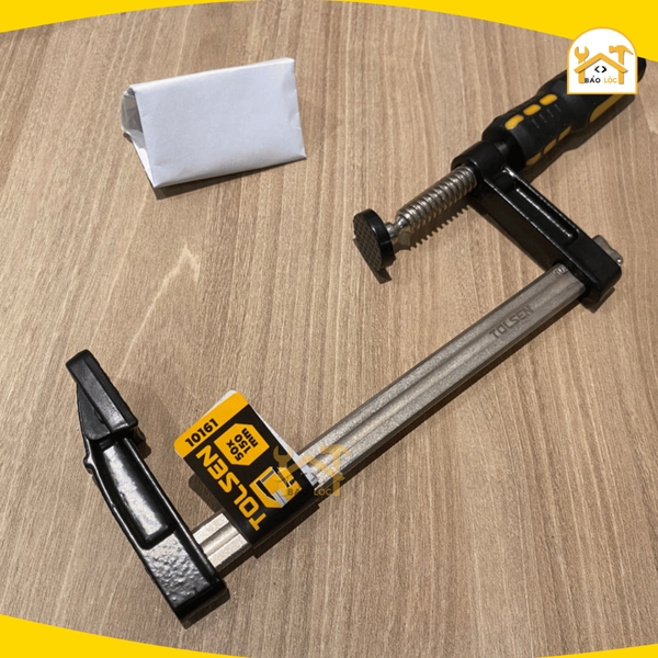 Cảo chữ F cán nhựa công nghiệp 50x150mm, 50x250mm Tolsen 10161,10163 - Hàng chính hãng.