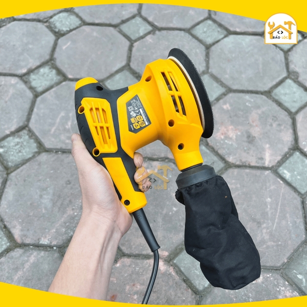 Máy chà nhám đánh bóng tròn 280W, TOLSEN 79566  đế nhám phi125mm, chịu lực tốt - Hàng chính hãng.