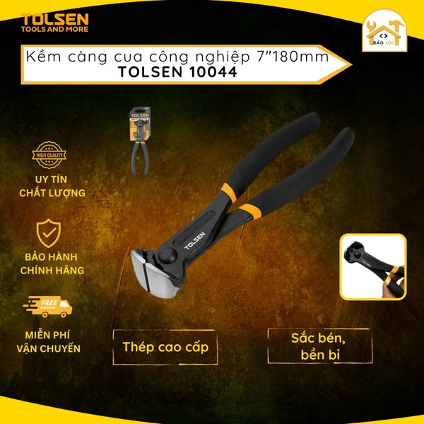 Kìm càng cua 180mm 7inch Tolsen 10044 - Hàng chính hãng.