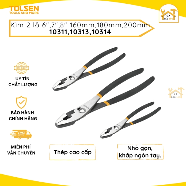 Kìm mũi trượt, kìm 2 lỗ đa năng 6