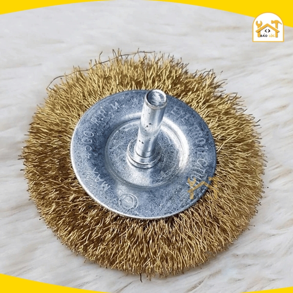 Bánh cước thép dây mài tuần hoàn có chân 50,75,100mm, Trục 6,35mm 1/4 inch- Tolsen 775420,77542,77543