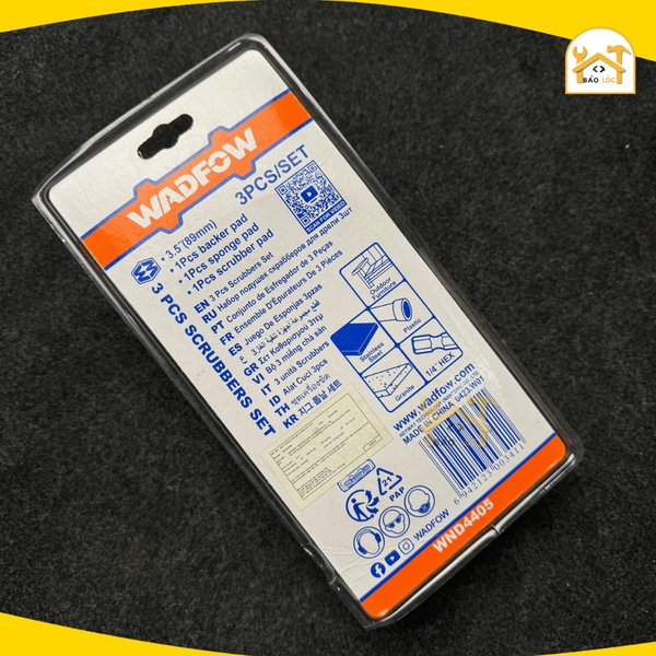 Bộ 3 miếng chà sàn và đế tròn 3.5