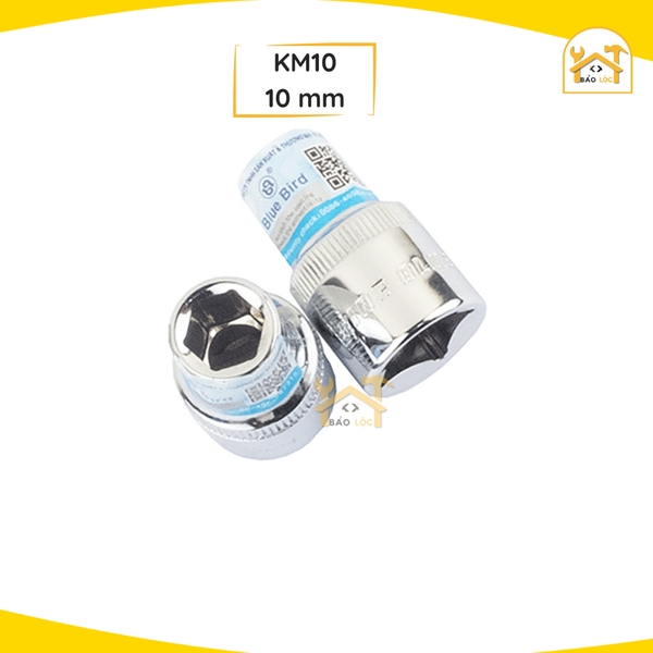 Đầu Tuýp - Khẩu Vặn Ốc 1/2 inch Từ 8-32mm Thép Cr-V Kingblue KM