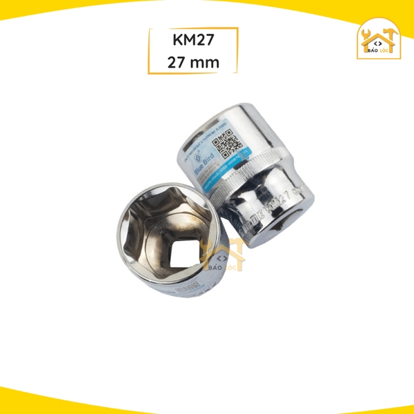 Đầu Tuýp - Khẩu Vặn Ốc 1/2 inch Từ 8-32mm Thép Cr-V Kingblue KM
