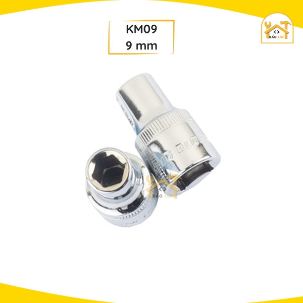 Đầu Tuýp - Khẩu Vặn Ốc 1/2 inch Từ 8-32mm Thép Cr-V Kingblue KM
