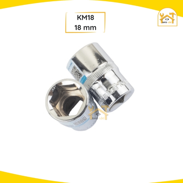 Đầu Tuýp - Khẩu Vặn Ốc 1/2 inch Từ 8-32mm Thép Cr-V Kingblue KM
