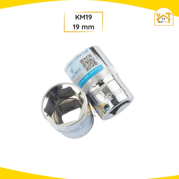 Đầu Tuýp - Khẩu Vặn Ốc 1/2 inch Từ 8-32mm Thép Cr-V Kingblue KM