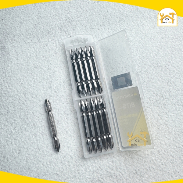 Mũi bắn vít bake PH2 65mm, 100mm KingBlue KB4x65T, KB4x100T  Mũi siết vít, bắt vít 2 đầu chất liệu thép S2 cao cấp, màu