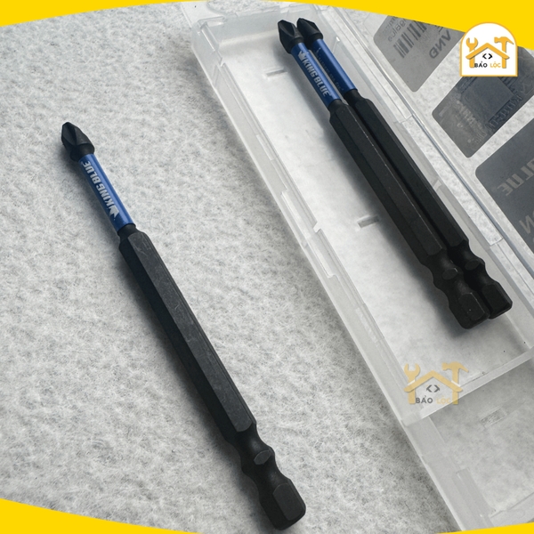 Mũi bắn vít bake PH2 KingBlue V65E/ V100E Đầu vít lục giác dài 65 - 100mm, chất liệu thép S2 Mũi bắt vít có từ tính