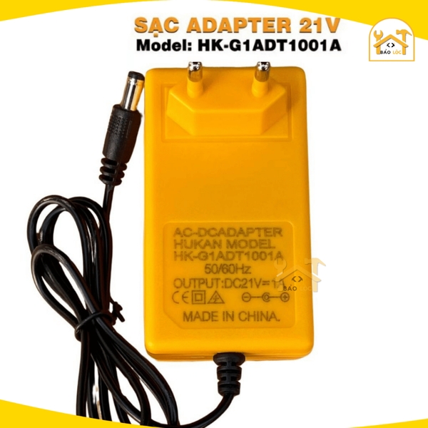 Sạc Adapter 21v HUKAN HK-G1ADT1001A, Công suất 1A - Hàng chính hãng.