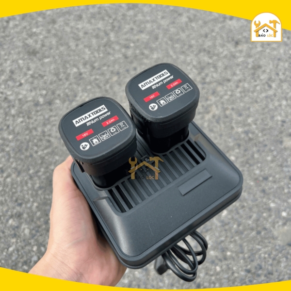 Máy khoan dùng pin 16V AMAXTOOLS AKI6510SA-PRO bộ 2 pin - 3 chức năng (Combo 2pin, 1 sạc) - Hàng chính hãng.
