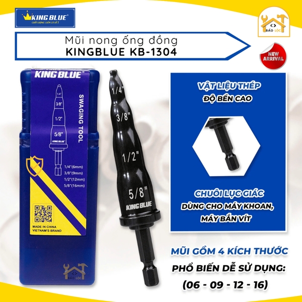 Mũi nong ống đồng KingBlue KB-1304 - Hàng chính hãng.