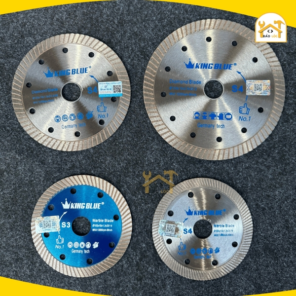 Lưỡi Cắt Đa Năng S4 Kingblue, Chuyên cắt đá trắng sứ, đá bóng kiếng, đá marble - Hàng chính hãng.