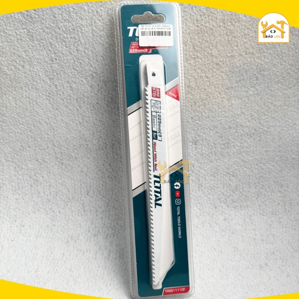 Bộ 5 lưỡi cưa kiếm 225mm cắt gỗ có đinh TOTAL TRSB1111DF