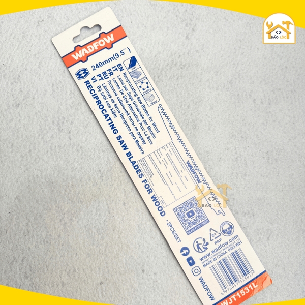 Bộ 2 lưỡi cưa kiếm (cưa gỗ) 240mm(9.5