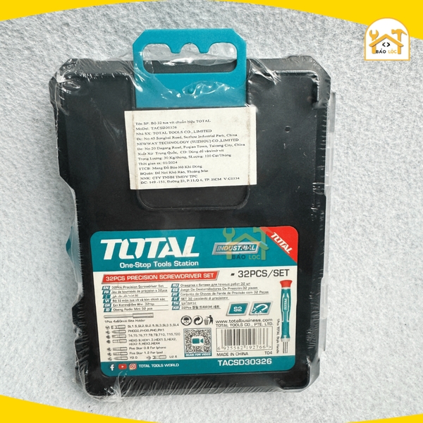 Bộ tua vít 32 chi tiết sửa điện thoại Total TACSD30326 - Hàng chính hãng