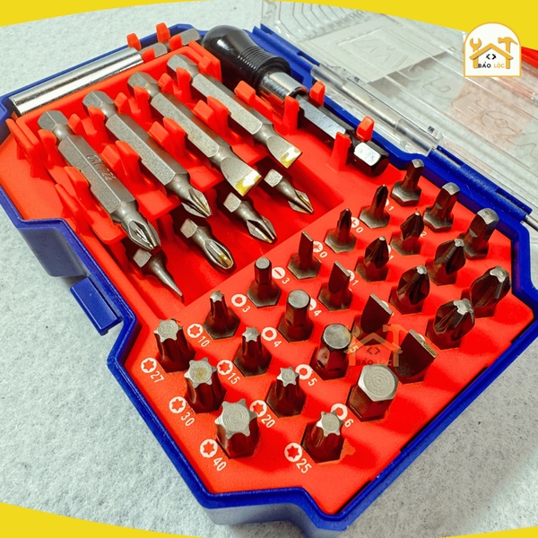 Bộ 36 mũi bắt vít đa năng Wadfow WBS3B36, Thép Cr-V cao cấp - Hàng chính hãng.