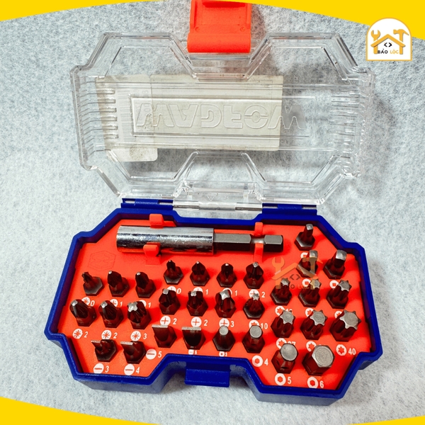 Bộ 32 mũi bắt vít đa năng Wadfow WBS3B32, Thép Cr-V cao cấp - Hàng chính hãng.